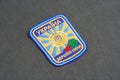 KYIV, UKRAINE - July, 16, 2015. Ukraine Air Force uniform badge Royalty Free Stock Photo