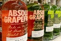 Kyiv, Ukraine, 13 July, 2023: - Bottles of Absolut Grapefruit brand of luxury vodka for sale