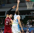 FIBA World Cup 2019 Qualifiers: Ukraine v Latvia in Kyiv Royalty Free Stock Photo