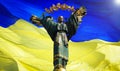 The largest flag of Ukraine Royalty Free Stock Photo