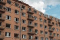 War of Russia against Ukraine. A residential building damaged by an russian cruise missiles in the Ukrainian