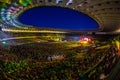 KYIV, UKRAINE - JUNE 21: Full stadium fans on concert of Okean E