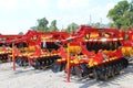 Kyiv, Ukraine - June 16, 2020: Large disc harrow Vaderstad Carrier 650