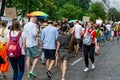 Kyiv, Ukraine - June 23, 2019. March of equality. LGBT march KyivPride. Gay parade