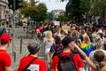 Kyiv, Ukraine - June 23, 2019. March of equality. LGBT march KyivPride. Gay parade