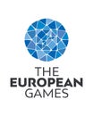 Kyiv, Ukraine - 05 June 2023: Mosaic logo of the 3rd European Games. EG2023 international sporting event take place in