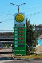 Kyiv, Ukraine - June 28, 2020: Wog gas station at sunny day at Kyiv, Ukraine