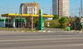 Kyiv, Ukraine - June 28, 2020: Wog gas station at sunny day at Kyiv, Ukraine