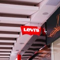 Kyiv, Ukraine. Logo Of The Levis Levi Jeans Store. American clothing company for denim jeans