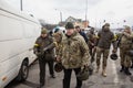 War of Russia against Ukraine. Kyiv territorial defense checkpoint