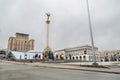 Kyiv, Ukraine - March, 22, 2020: Independence Square in Kyiv without people