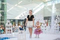 Kyiv, Ukraine March 03.2019. UKFW. Ukrainian Kids Fashion Day. little model defile on the podium at the fashion show. Young models Royalty Free Stock Photo