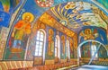 The colorful frescoes in Choir of St Cyril Church, on May 18 in Kyiv, Ukraine