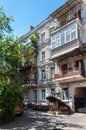 Architecture of the historic district of Podil, Kyiv, Ukraine