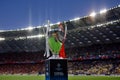 KYIV, UKRAINE - MAY 26, 2018: General view of the Champions League trophy before the match UEFA Champions League Final between Re