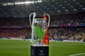 KYIV, UKRAINE - MAY 26, 2018: General view of the Champions League trophy before the match UEFA Champions League Final between Re