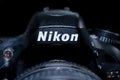 Kyiv, Ukraine - November 20, 2018: Close-up Nikon d610 digital camera