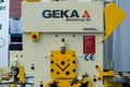 Kyiv, Ukraine - November 22, 2018: Geka Bendicrop 50 hydraulic ironworker machine