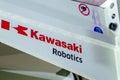 Kyiv, Ukraine - November 18, 2021: Kawasaki Robotics, Industrial Robots and Automation Solutions