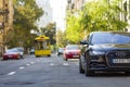 Kyiv, Ukraine - November 12, 2017: Modern new car on the side of