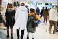 Kyiv, Ukraine - November 23, 2018: Shoppers visit the mall on the Black Friday, November Royalty Free Stock Photo