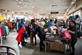 Kyiv, Ukraine - November 23, 2018: Shoppers visit the mall on the Black Friday, November Royalty Free Stock Photo