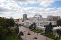 Verkhovna Rada (parliament) building in Kyiv. View from drone