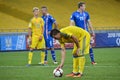KYIV, UKRAINE - SEPT 5, 2016: Yevgen Konoplyanka penalty hit during the FIFA World Cup 2018 qualifying game of Ukraine national t