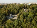 Kyiv, Ukraine - september 18 2018: Aerial view to Saint Vladimir Monument in Kiev, Ukraine Royalty Free Stock Photo