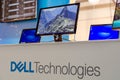 Kyiv, Ukraine - September 28, 2019: Dell Technologies Exposition Stand at the exhibition