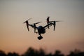 Kyiv. Ukraine. September 16, 2022 DJI Inspire 2 Pro. Flying over a wheat field near the city. You can see a beautiful