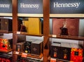 Kyiv, Ukraine - September 15, 2020: Hennessy extra old cognac on store shelf at Kyiv, Ukraine Royalty Free Stock Photo