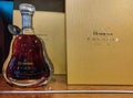 Kyiv, Ukraine - September 15, 2020: Hennessy extra old cognac on store shelf at Kyiv, Ukraine Royalty Free Stock Photo