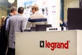 Kyiv, Ukraine - September 28, 2019: Legrand Exposition Stand at the exhibition