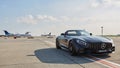 Kyiv, Ukraine - September 2, 2017: Mercedes-Benz Star Experience 2017 on the airport Boryspil at the express test of the