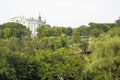 Kyiv, Ukraine - September 11, 2022: Old modern historic town colorful street buildings of Kiev city in Podil vozdvizhenka Royalty Free Stock Photo