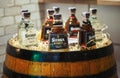 Sierra milenario tequila in a wooden barrel on Barometer international bar show