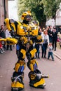 KYIV, UKRAINE - SEPTEMBER 23, 2018: Transformers Bumblebee