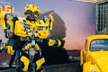 KYIV, UKRAINE - SEPTEMBER 23, 2018: Transformers Bumblebee