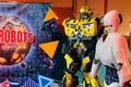 KYIV, UKRAINE - SEPTEMBER 22, 2018: Transformers Bumblebee