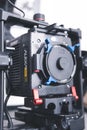 Kyiv, Ukraine - 04.17.2020: Studio shoot of professional video camera Arri Alexa mini LF with out lens, close-up Royalty Free Stock Photo