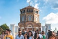 Kykkos, Cyprus - August 18, 2022: Throni of Panagia Kykkou at Kykkos Monastery