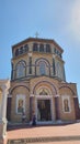 Throni church of Kykkos monastery on the mountains of Troodos in Cyprus Island
