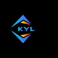 KYL abstract technology logo design on Black background. KYL creative initials letter logo concept Royalty Free Stock Photo