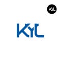 KYL Logo Letter Monogram Design Royalty Free Stock Photo
