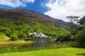 Kylemore Abbey, a Benedictine monastery founded on the grounds of Kylemore Castle, in Connemara, Ireland Royalty Free Stock Photo