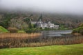 Kylemore Abbey Ireland landmark old castle medieval domain lake Royalty Free Stock Photo