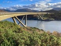 Kylesku Bridge - northwest Scotland Royalty Free Stock Photo