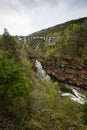 Kylling Bridge Kylling bru - railway bridge in Rauma Municipa Royalty Free Stock Photo