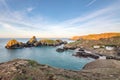 Kynance cove and beach on the lizard peninsular Cornwall Royalty Free Stock Photo